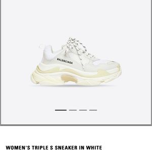 Balenciaga Triple S white